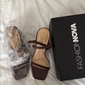 Fashion Nova Brown Heels Chic Design